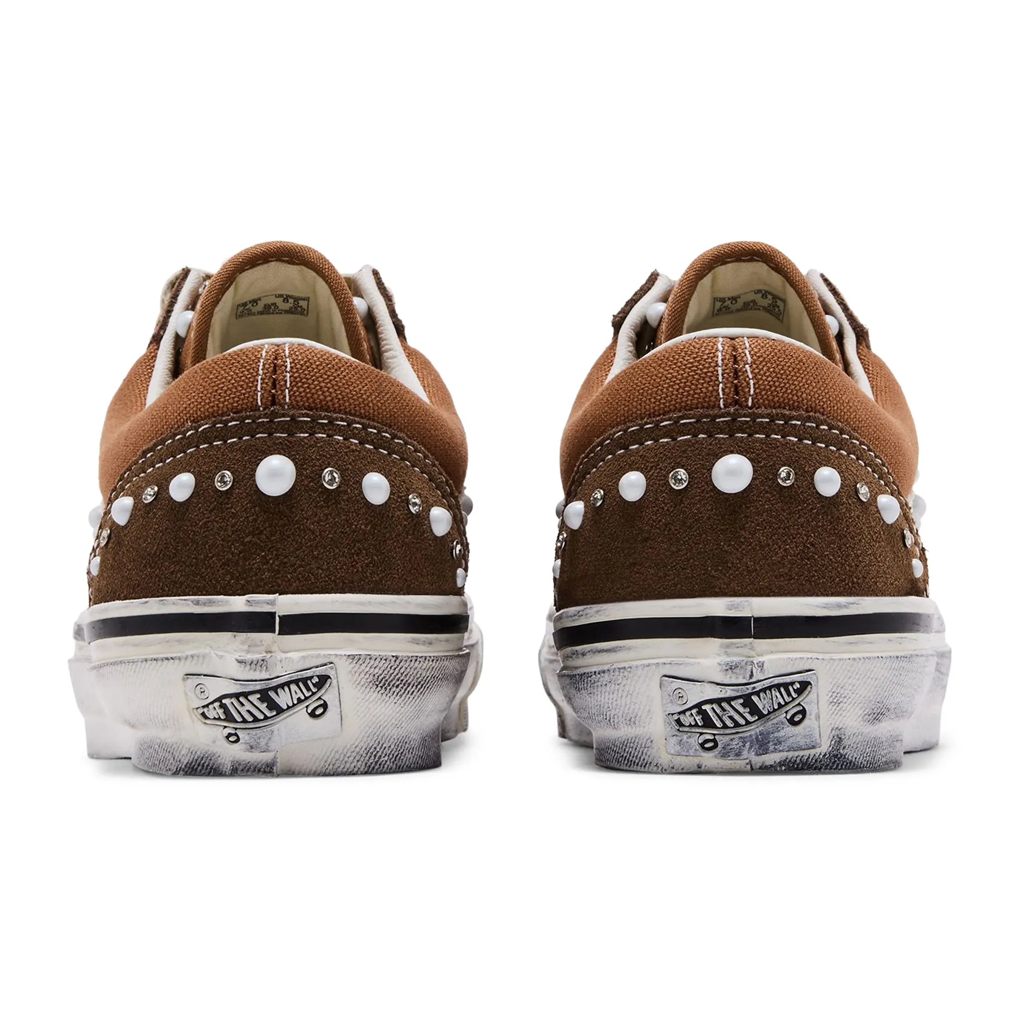 Back View of Vans Pearlised Pack Cocoa Brown Old Skool 36LX VN000E8VFST1